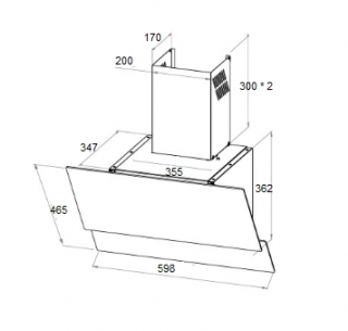 Кухонная вытяжка Schtoff Albina 60 (белый)(Китай)