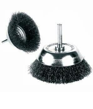 Щетка кравцовка со стержнем, из витой проволоки, 50 мм