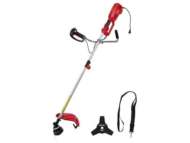 Триммер электрический Wortex TE 4217-1 1300 Вт ширина скашивания 42 см леска, 25.5 см нож (Китай)