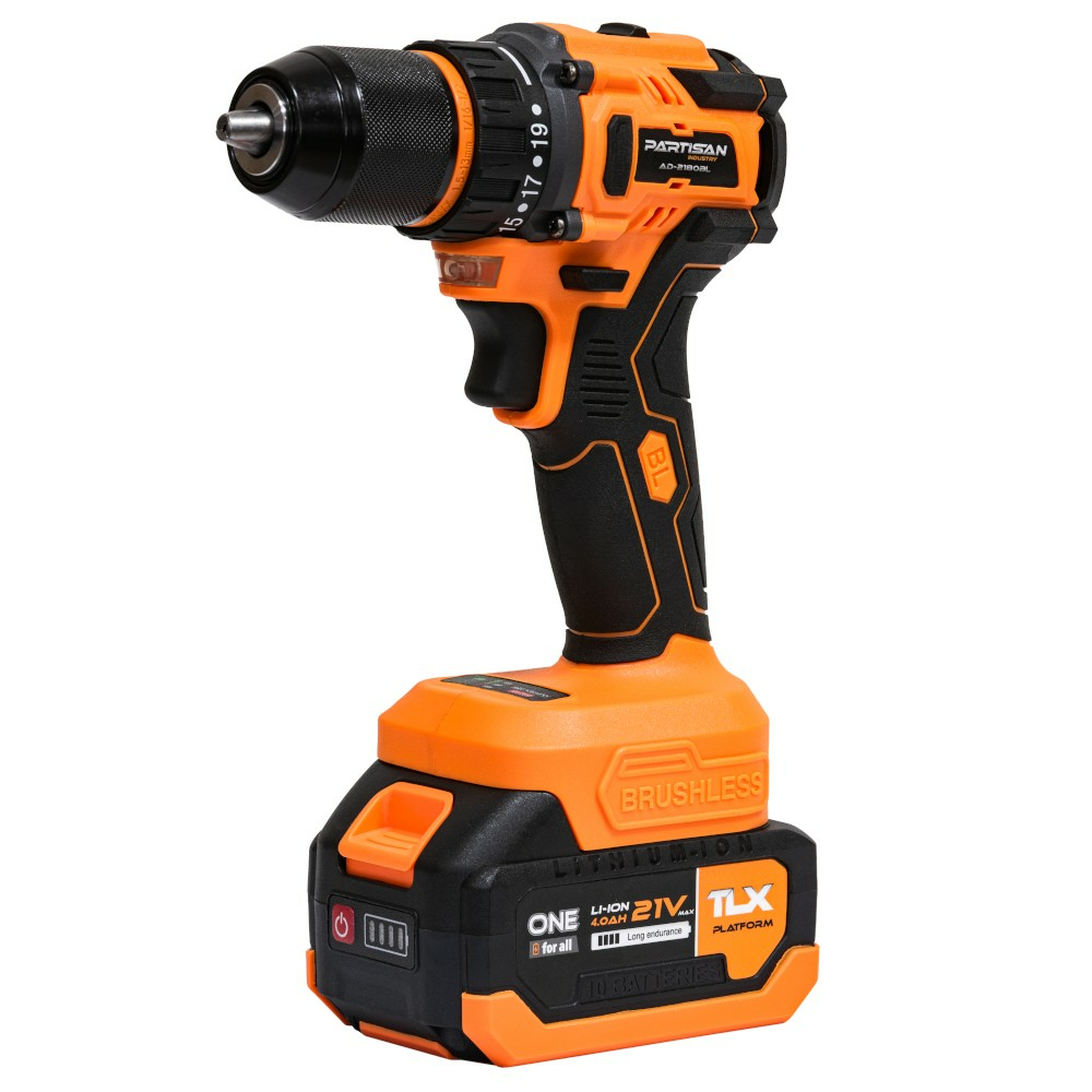 Дрель-шуруповерт аккумуляторная PARTISAN AD-2180BLPSN (Китай) 