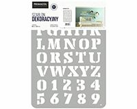 Трафарет Primacol XXL 28 "alphabet", (Польша) Трафарет Primacol XXL 28 "alphabet", (Польша)