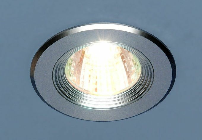 Алюминиевый точечный светильник 5501 MR16 SS сатин серебро (Россия)