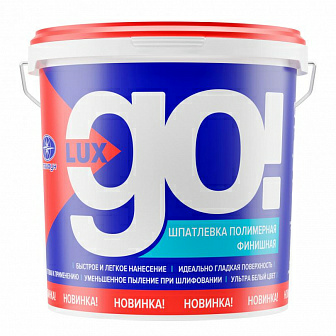 Шпатлевка полимерная LUX GO ведро 18 кг (Беларусь) в Борисове Шпатлевка полимерная LUX GO ведро 18 кг (Беларусь) в Борисове