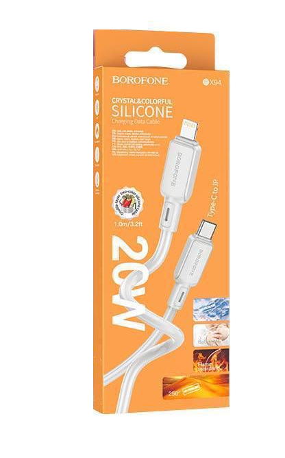 Кабель BX94 Lightning-USB 20W 1м BOROFONE (Россия)