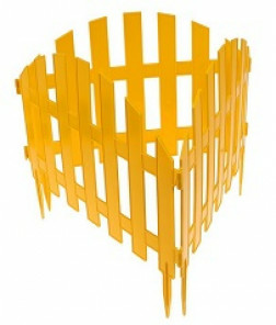 Забор декоративный Renessans 50211 7шт желтый (Беларусь)