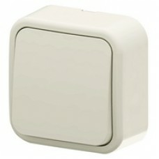 Выключатель одноклавишный наружный Arvia кремовый (Турция)