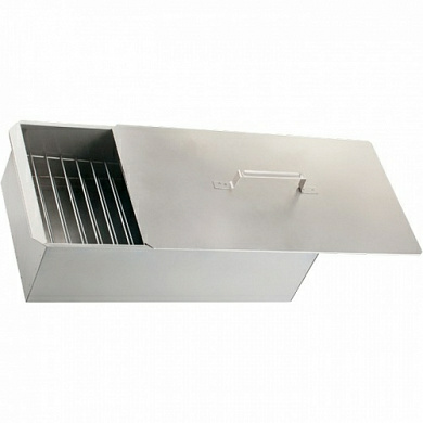 Коптильня двухъярусная 500x270x175 мм нержавеющая сталь 0,8 мм (Россия)