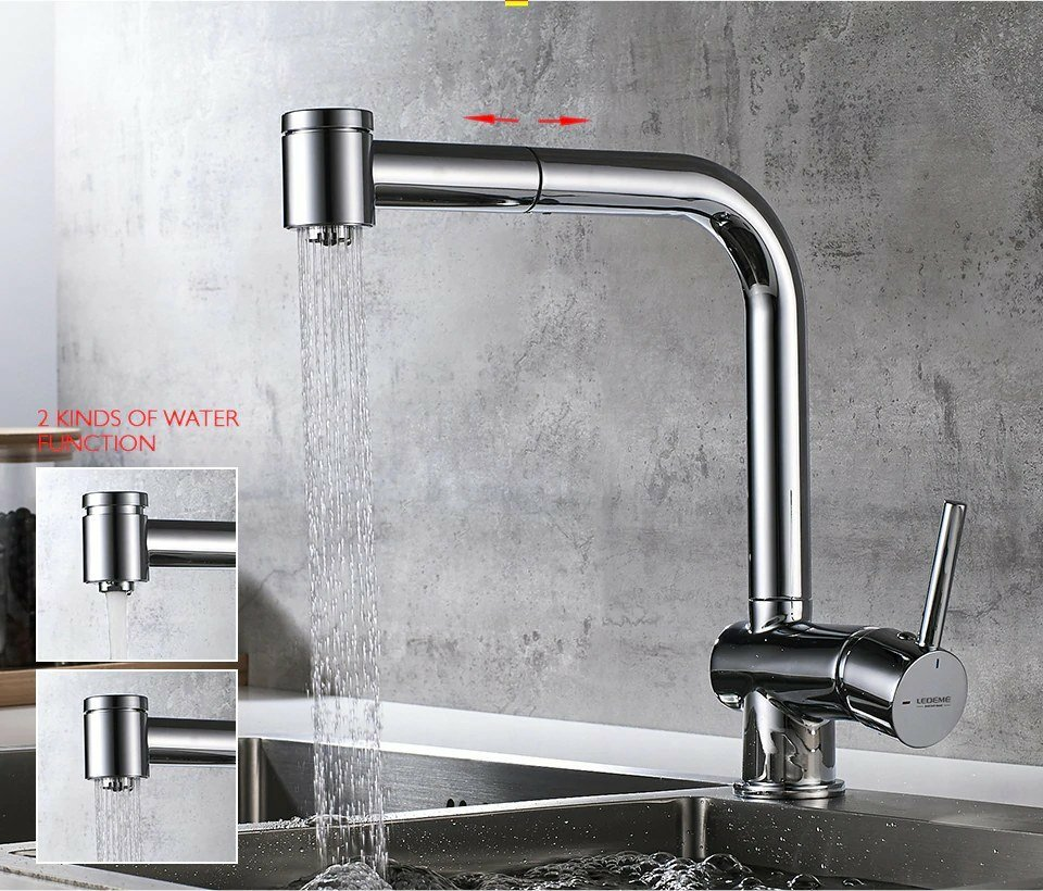 Смеситель для кухонной мойки Ledeme L6055 (Китай)