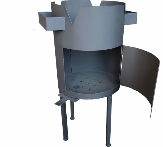Печь для казана с дверцей и регулировкой тяги 12л (Беларусь)
