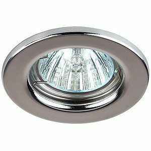 Светильник ЭРА ST1 CH штампованный MR16,12V, 50W хром (5/100/4200)(Китай)