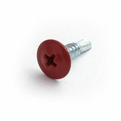 Саморез 4,2*16 мм с прессшайбой со сверлом RAL 3005 (50 шт в зип-локе) STARFIX (Китай)