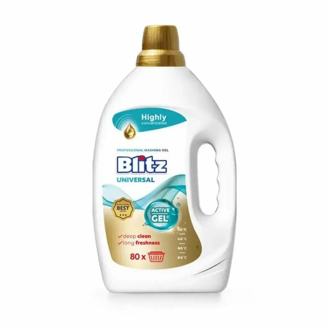 Гель для стирки Blitz универсальный, 3,2 л (Польша) 