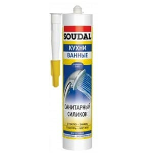 Силикон герметик санитарный Soudal белый 300мл (Бельгия)|купить Практик Борисов