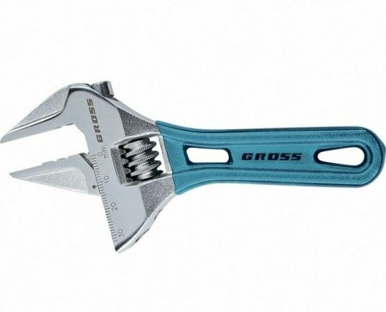 Ключ разводной 140мм CrV укороченная ручка GROSS (Россия)