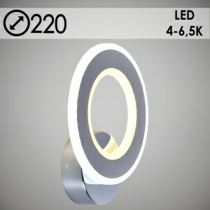 Светильник настенный LI8881/1B BL+YL хром (Китай)