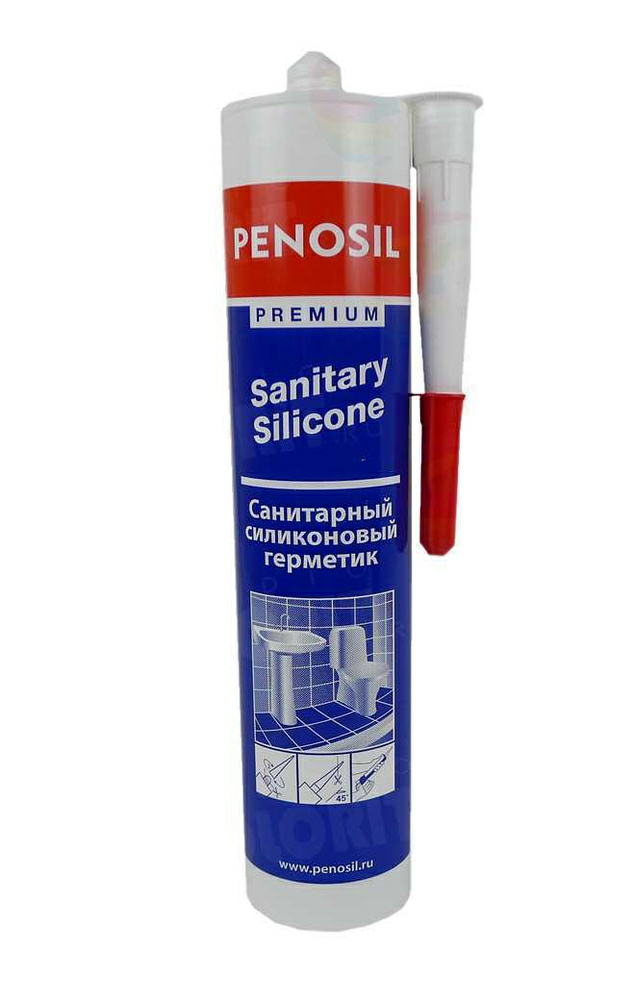 Герметик санитарный PENOSIL Sanitary Silicon прозрачный 280 мл (Эстония)