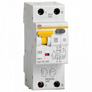 Дифференциальный автомат АВДТ 32 IEK 2п 10А (Китай)