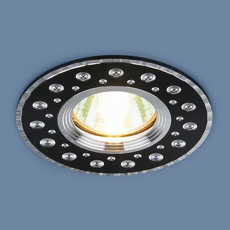 Точечный светильник алюминиевый 2008 MR16 BK черный (Россия)