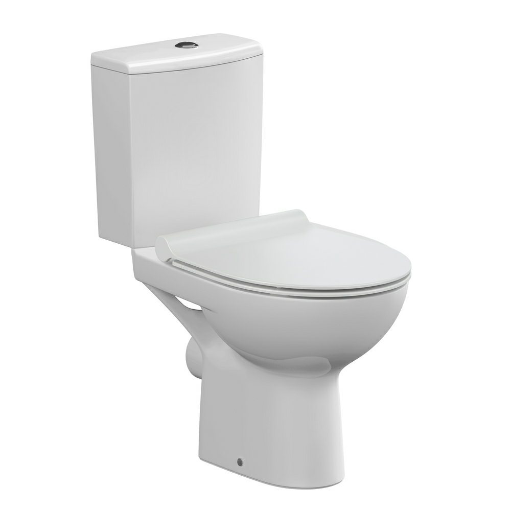 Напольный унитаз Cersanit Nature Clean On 011 3/5 DPL EO slim / 65410 горизонтальный выпуск (Россия)
