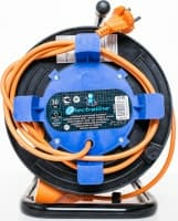 Кабельный барабан Electraline 1 розетка 30м оранжевый (Латвия)