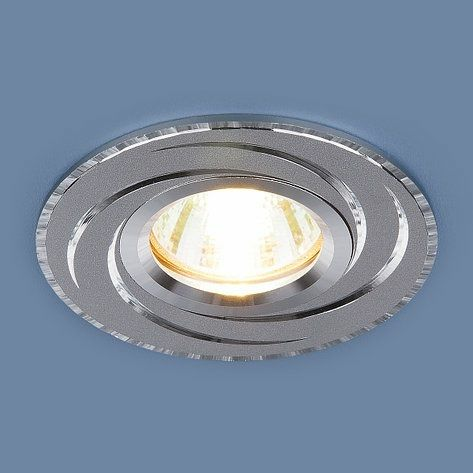 Точечный светильник алюминиевый 2002 MR16 HL/SL графит/cеребро (Россия)