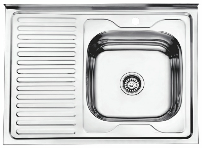 Мойка L68060-R Ledeme чаша справа нержавеющая сталь сифон в комплекте (Китай)