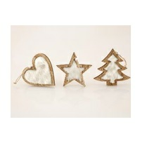 Подвеска новогодняя деревянная 13 см TG50625 (Польша)