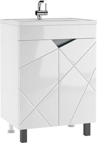 Тумба напольная "Villy 60" под  умывальник Alba 60/Bazis 60 6130 (Россия)