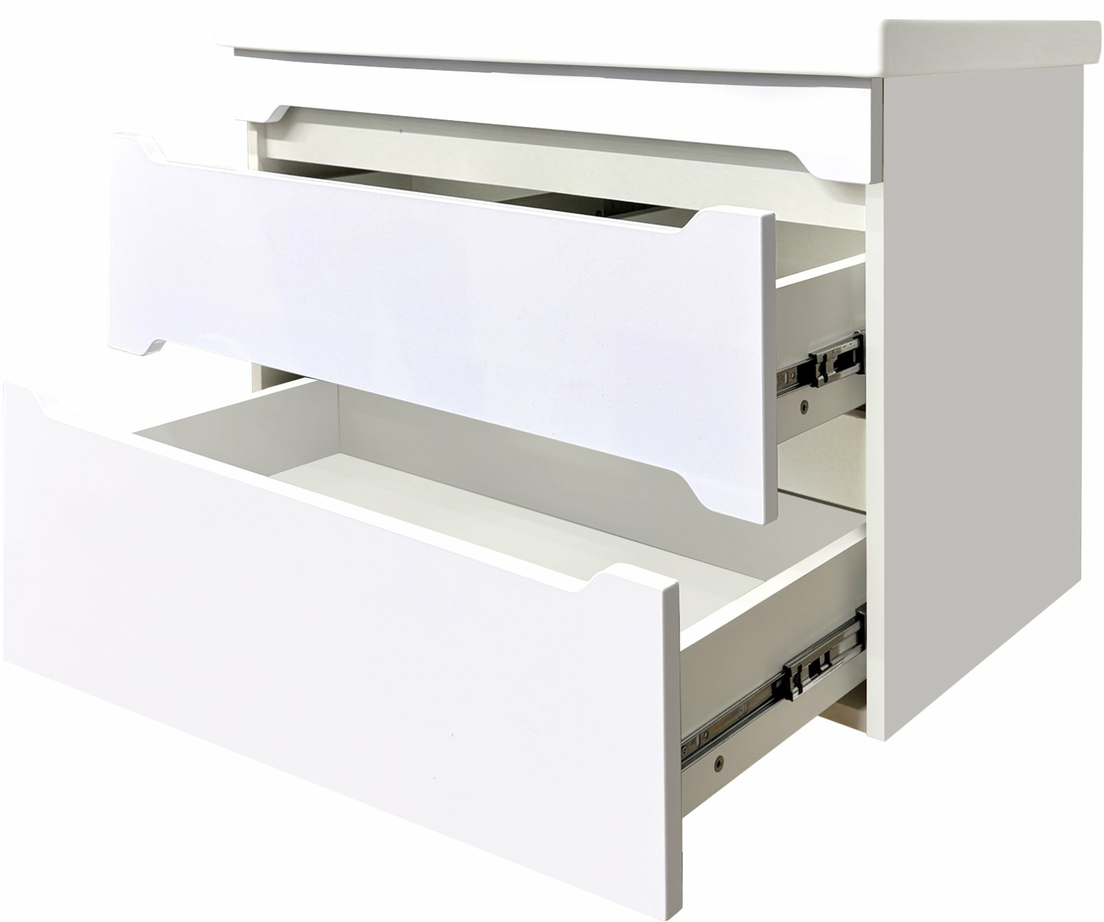 Тумба подвесная под умывальник Акваль АВ.60.25.00.N белый глянец (Беларусь)