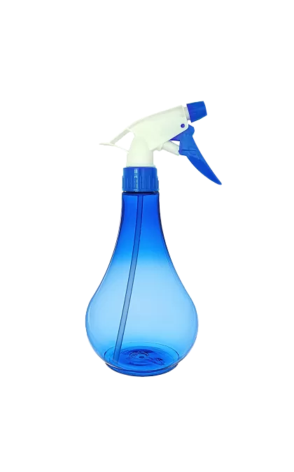 Флакон с распылителем прозрачный голубой Груша 570 мл  Арт. 06-928 (Китай)