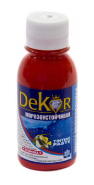 Паста колерная "DEKOR" 0,1кг (Россия) в Борисове