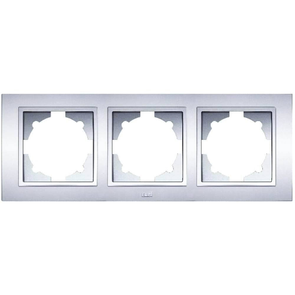 Рамка Zena 3-местная серая (Турция)