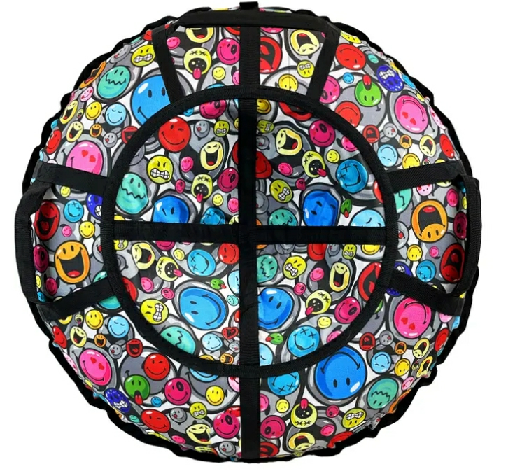 Тюбинг Hubster Люкс Pro S Смайл серый (110см) (Россия)