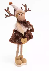 Фигура новогодняя Калядны час Wooly Deer 28х12см O5312-110 (Китай)