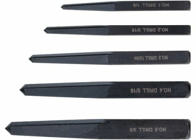 Набор экстракторов 5шт, прямой квадрат Matrix 77351 (Россия)