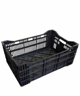 Ящик для овощей 600х400х240 пepфopиpoвaнный, чepный (Нидерланды)