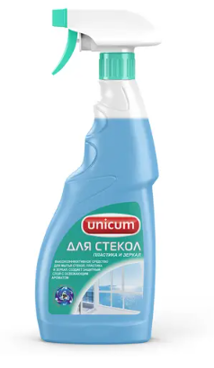 Средство для мытья стекол UNICUM "Морской бриз", 500 мл (Россия)