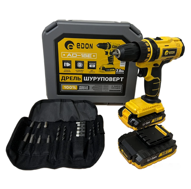 Дрель аккумуляторная AD-18E (Китай)
