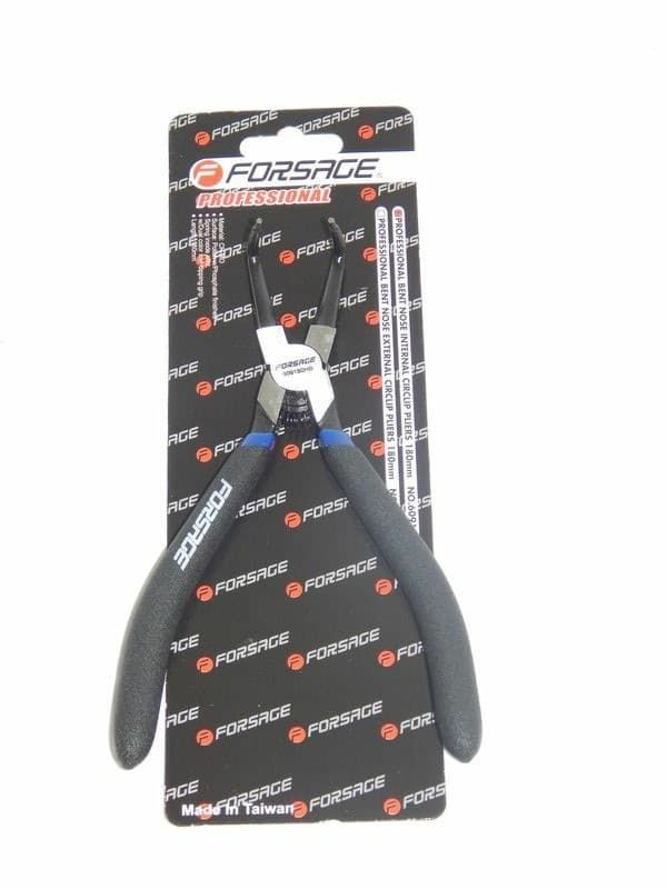 Съемник стопорных колец Forsage (гнутый, на разжим) 180мм (Тайвань)