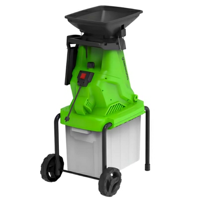 Измельчитель садовый электрический Greenworks 220В 2800Вт с контейнером 2208007 (Россия)