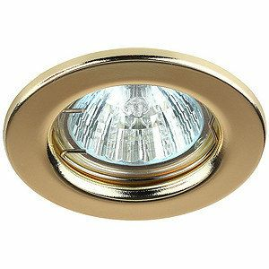 Светильник ЭРА ST1 GD штампованный MR16,12V, 50W золото (5/100/4200)(Китай)