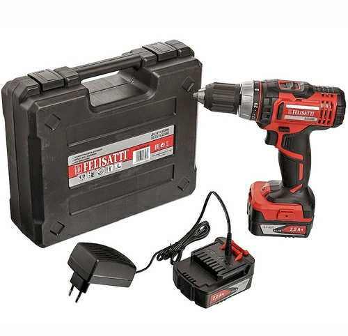 Дрель-шуруповерт аккумуляторная,14,4В ДА-10/14,4Л3(М) Felisatti (Китай)