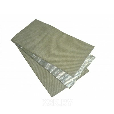 Базальтовый картон фольгированный (плита БВТМ-К-Ф1) 1250*600*10 (Россия)