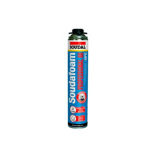 Монтажныя пена пистолетная SOUDAL  Gun P60 750мл (Польша)