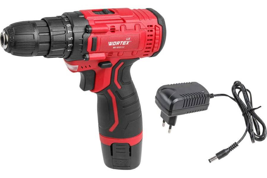 Дрель-шуруповерт аккумуляторная WORTEX LX BD 1213-1 (Китай)