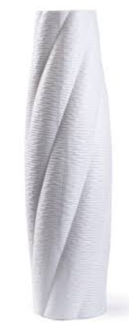 Ваза для цветов керамическая "Объёмные полосы" 60 см (Беларусь)