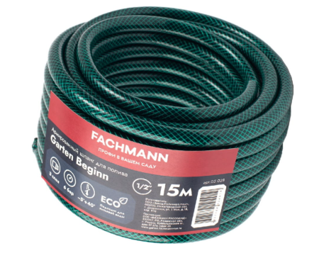 Шланг поливочный Garten Beginn, 1/2 зеленый (Россия)