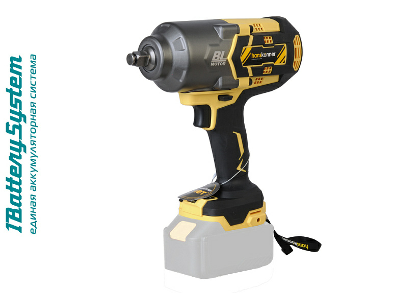 Аккумуляторный ударный гайковерт Hanskonner HCD18100S (Китай)