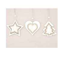 Подвеска новогодняя деревянная 11 см TG50458 (Польша)