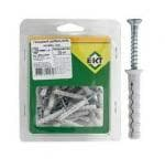 Дюбель с шурупом потай,6*40 в пластиковом контейнере (уп/50 шт) (Беларусь)